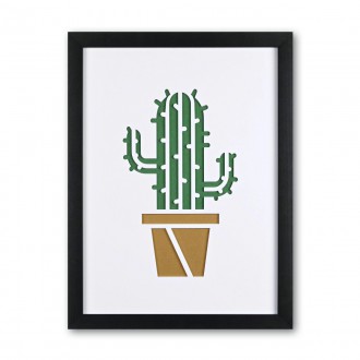 Nástěnná dekorace Kaktus velký