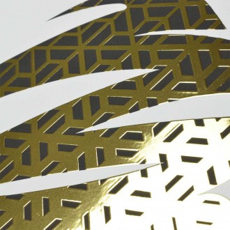 Africká Žena v turbanu 3D Zlatý Plakát