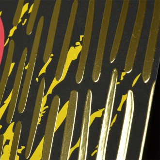 Abstraktní Umění 2 3D Zlatý Plakát