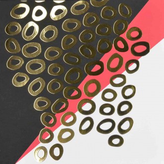 Abstraktní Umění 4 3D Zlatý Plakát