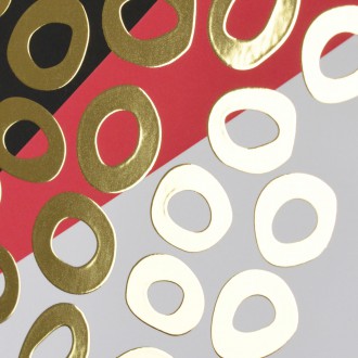 Abstraktní Umění 4 3D Zlatý Plakát