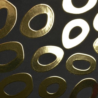 Abstraktní Umění 4 3D Zlatý Plakát