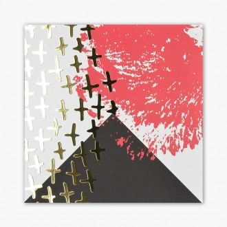 Abstraktní Umění 7 3D Zlatý Plakát