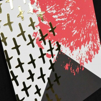 Abstraktní Umění 7 3D Zlatý Plakát