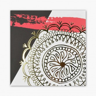 Abstraktní Umění 8 3D Zlatý Plakát