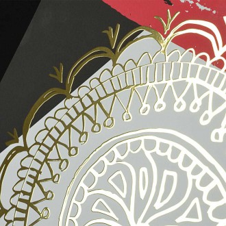 Abstraktní Umění 8 3D Zlatý Plakát