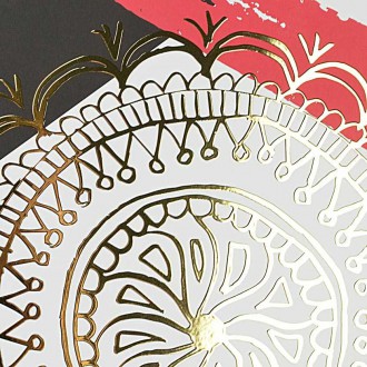 Abstraktní Umění 8 3D Zlatý Plakát