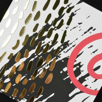 Abstraktní Umění 9 3D Zlatý Plakát