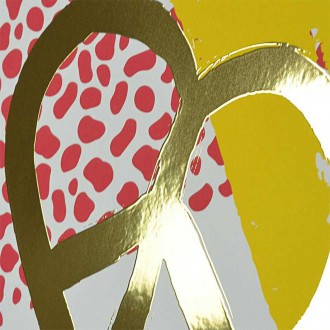 Abstraktní Umění 10 3D Zlatý Plakát