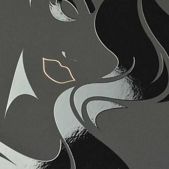 Žena s Dlouhými Vlasy 3D Zlatý Plakát