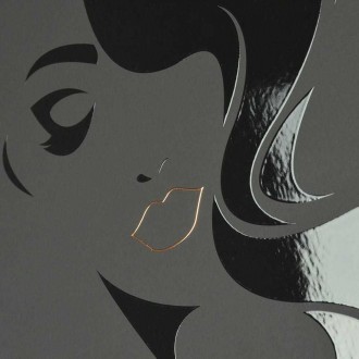 Žena s Dlouhými Vlasy 3D Zlatý Plakát