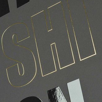 Móda 3D Zlatý Plakát