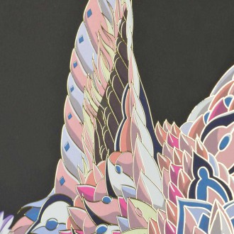 Pouštní Liška 3D Zlatý Plakát