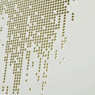 Zlatý déšť 3D Zlatý Plakát