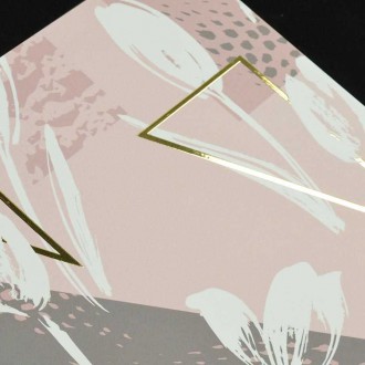 Abstraktní tulipány 3D Zlatý Plakát