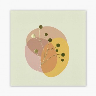 Boho dekor 2 3D Zlatý Plakát