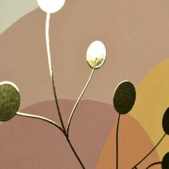 Boho dekor 2 3D Zlatý Plakát