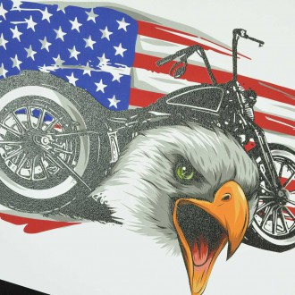 Motocykl s orlí hlavou 3D Plakát