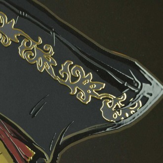 Pirátska lebka 3D Zlatý Plakát