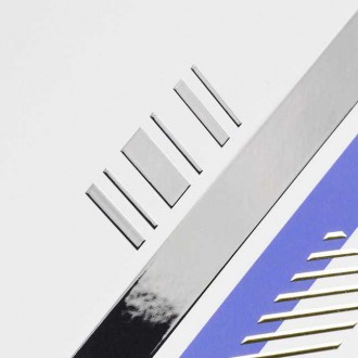 Abstraktní geometrické tvary 6 3D Zlatý Plakát