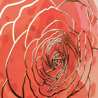 Ručně kreslené květiny 2 3D Zlatý Plakát