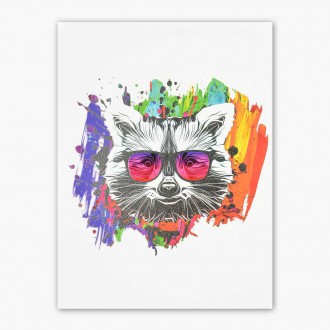 Mýval abstrakt 3D Plakát