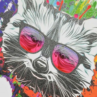 Mýval abstrakt 3D Plakát