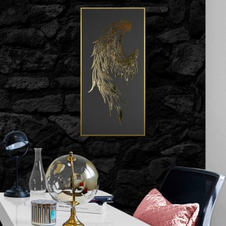 Andělské křídlo levé 3D Zlatý Plakát