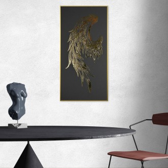 Andělské křídlo levé 3D Zlatý Plakát