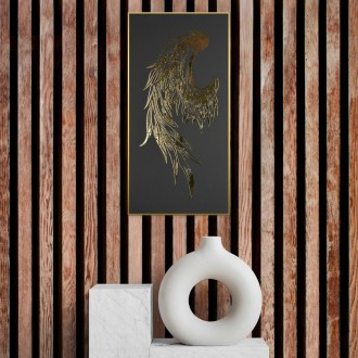 Andělské křídlo levé 3D Zlatý Plakát