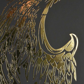 Andělské křídlo levé 3D Zlatý Plakát