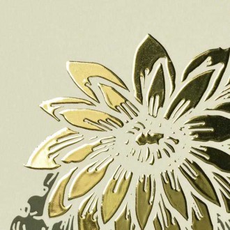 Malý Kaktus 3D Zlatý Plakát