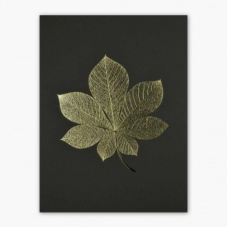 List 3D Zlatý Plakát