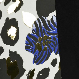 Abstraktní květinový vzor 3D Zlatý Plakát