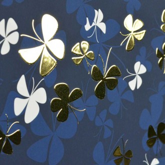 Zlatý motýl 3D Zlatý Plakát