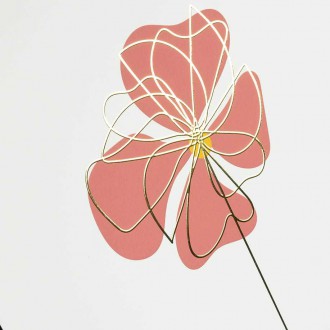 Výkvět 2 3D Zlatý Plakát