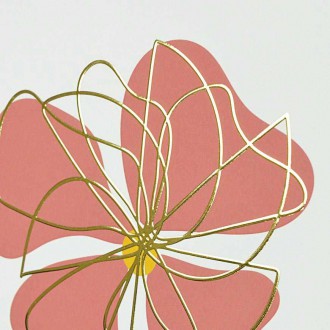 Výkvět 2 3D Zlatý Plakát