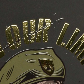 Vojáci 3D Zlatý Plakát