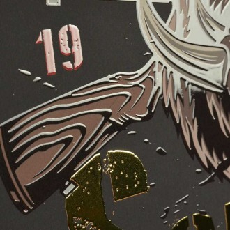 Vojáci 3D Zlatý Plakát