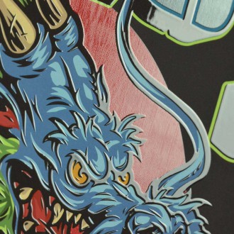 Duchovní bojovník drak 3D Plakát