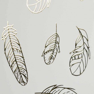 Zlatý kolibřík 3D Zlatý Plakát