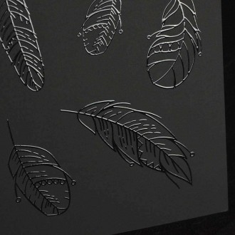 Zlatý kolibřík 2 3D Zlatý Plakát