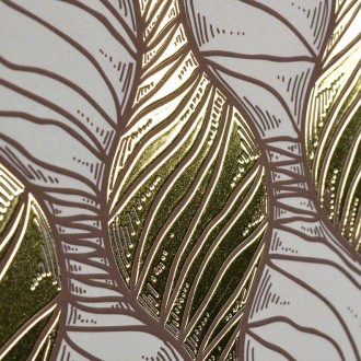 Vlny 3D Zlatý Plakát