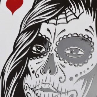 Gangsta Queen srdce 3D Zlatý Plakát