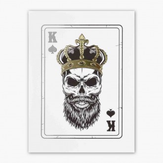 Gangsta King piky 3D Zlatý Plakát