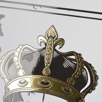Gangsta King piky 3D Zlatý Plakát