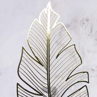 Minimalistický list 3 3D Zlatý Plakát