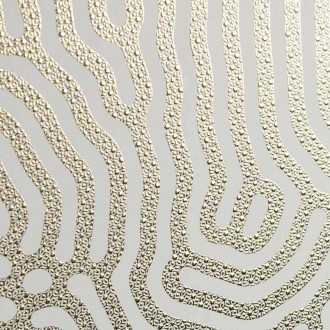 Abstraktní vzor 3D Zlatý Plakát