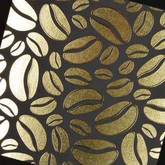 Kávové zrna 3D Zlatý Plakát