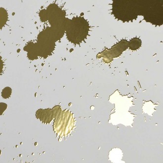 Abstraktní kapky 3D Zlatý Plakát